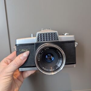 Ricoh Black and Silver Vintage Camera